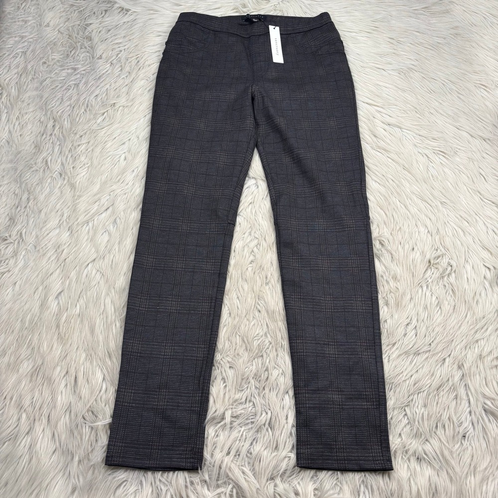 NWT Sanctuary Women's M Gray Black Plaid Grease Legging Alt Goth Whimsigoth